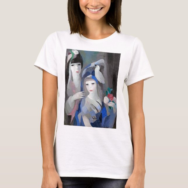 Camiseta Duas Dama e Dove, Marie Laurencin (Frente)