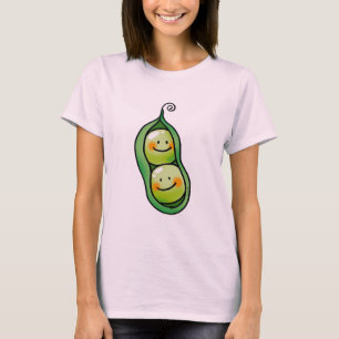 Camiseta Duas ervilhas em um vagem