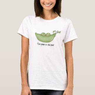 Camiseta Duas ervilhas no t-shirt do vagem