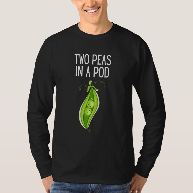 Camiseta Duas Ervilhas Num Pod Pea Num Pod (Frente)