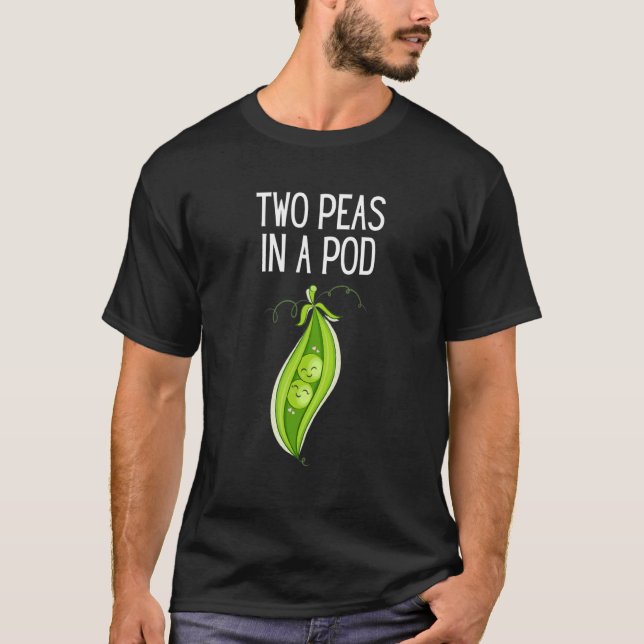 Camiseta Duas Ervilhas Num Pod Pea Num Pod (Frente)