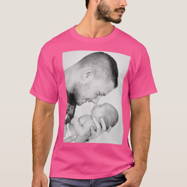 Camiseta Duas Fotografias Personalizadas Duplo Lado (Frente)