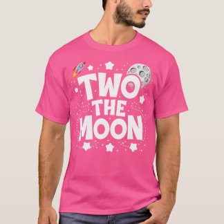 Camiseta Duas Garota segundo aniversário De Lua Menino De 2