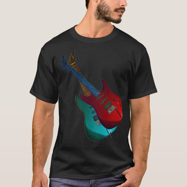 Camiseta Duas guitarra (Frente)