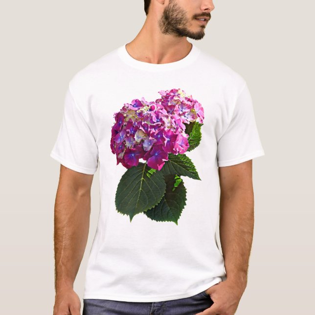 Camiseta Duas Hidrangas Rosa (Frente)