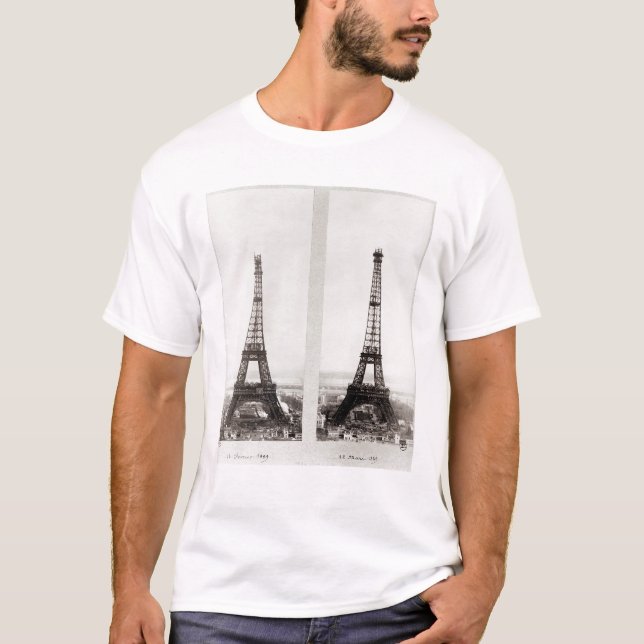 Camiseta Duas ideias da construção do Eiffel (Frente)