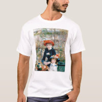 Duas irmãs no terraço por Renoir. Cópia das belas