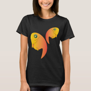 Camiseta Duas Lindas Peixes Minúsculas Arte