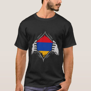Camiseta Duas Mãos Ripando Sinalizador Revelador da Armênia