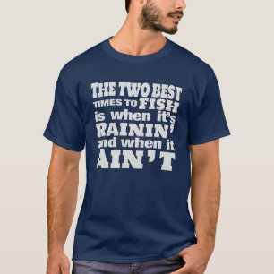 Camiseta Duas Melhores Horas Para Ir Pescar