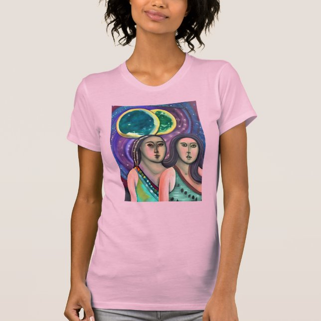 Camiseta Duas mulheres debaixo da lua (Frente)