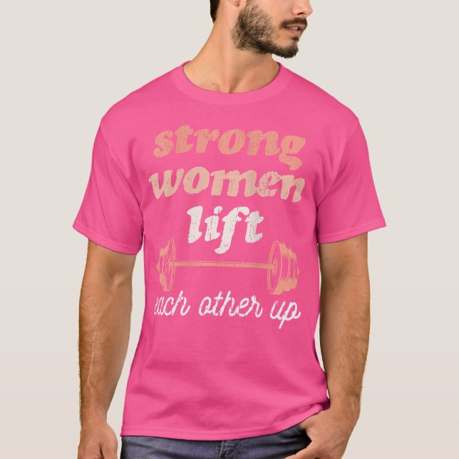 Camiseta Duas Mulheres Empoderadas Que Levantam Feministas (Frente)