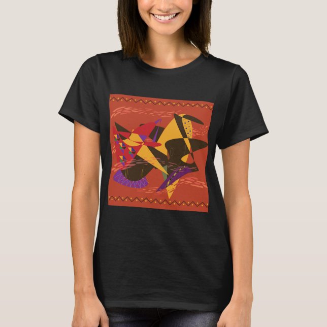 Camiseta Duas Mulheres Negras Elegantes (Frente)