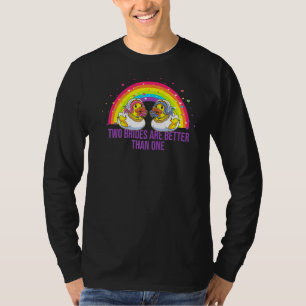 Camiseta Duas Noivas São Melhores Que Um Casamento Lgbt Lés
