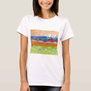 Camiseta Duas Pequenas Barcos à vela