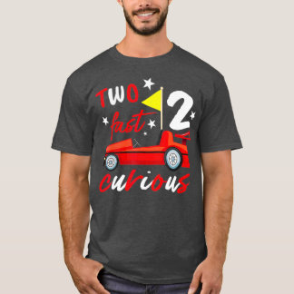 Camiseta Duas Rápidas Corridas De Dois Anos Curiosos Duas V