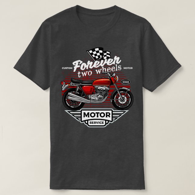 CAMISETA DUAS RODAS PARA TRÊS (Frente do Design)