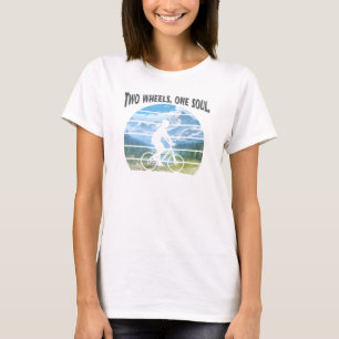 Camiseta Duas rodas, uma alma. Esportes ciclistas