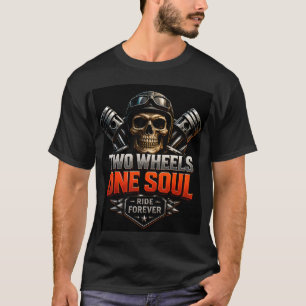 Camiseta 🔥 Duas Rodas Uma Alma Passeio Eterno Motociclista