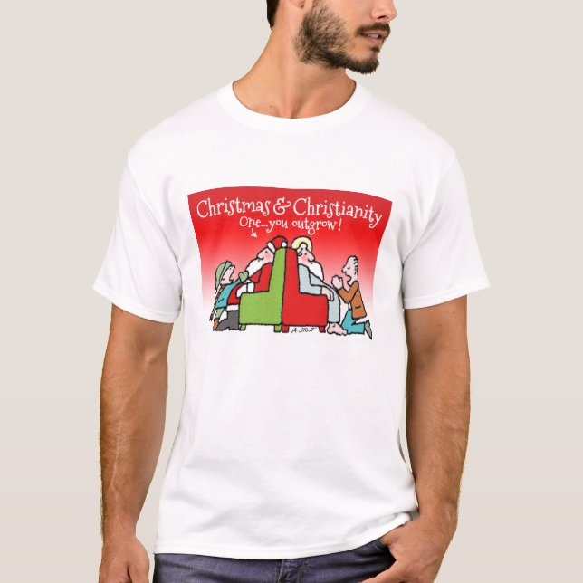 Camiseta Duas Santa: Um que você Outgrow! (Frente)