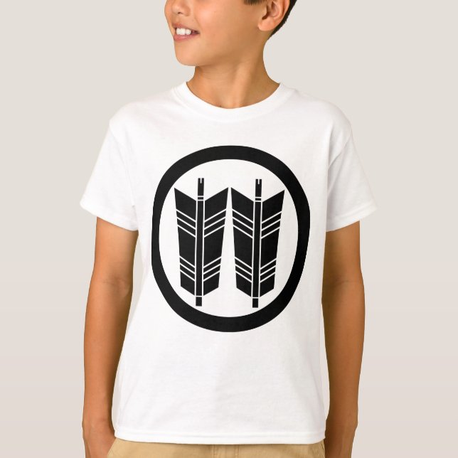 Camiseta Duas setas paralelas em círculo (Frente)