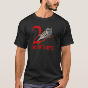 Camiseta Duas Tartarugas Canções De 12 Dias De Natal Tee