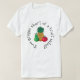Camiseta "Duas uvas short de uma salada de fruta!" subtil, (Frente do Design)