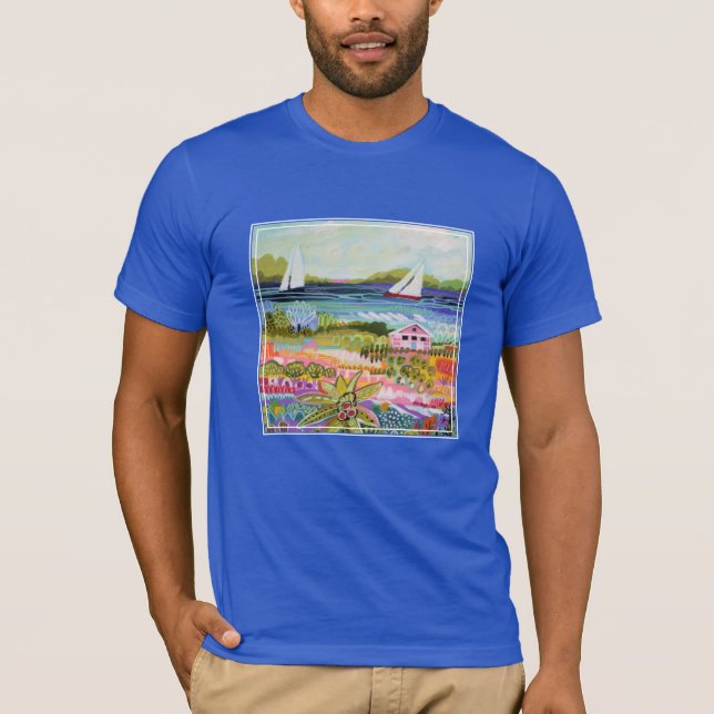 Camiseta Duas veleiras e algodão (Frente)