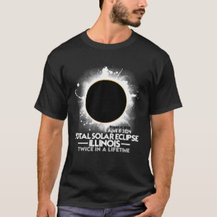 Camiseta Duas vezes durante a vida Total Eclipse Solar ILLI