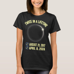 Camiseta Duas Vezes Na Vida Total Eclipse Solar 2024 Mulher