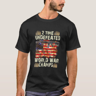 Camiseta Duas Vezes Os Campeões Da Guerra Mundial Inderizad