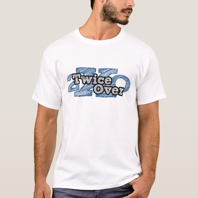 Camiseta Duas vezes sobre T-Branco (Frente)