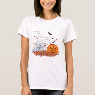 Camiseta Duas Westies no Halloween