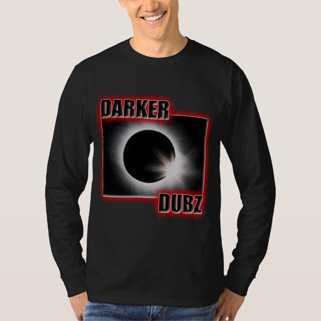 Camiseta Dub vermelho MAIS ESCURO de DUBZ Dubstep (Frente)