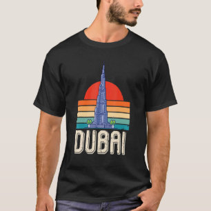 Camiseta Dubai Burj Khalifa Emirados Árabes Unidos Skyline