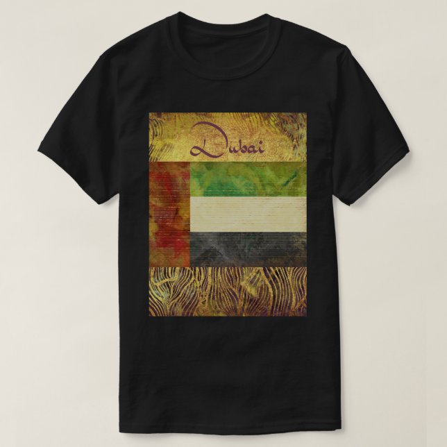 Camiseta Dubai T-Shirt Souvenir (Frente do Design)