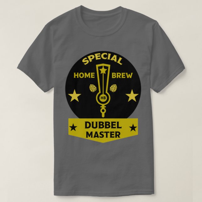 Camiseta Dubbel Homebrewer Fabricants de bire artisanale Br (Frente do Design)