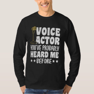 Camiseta Dublador Você Provavelmente Me Ouviu Antes_1