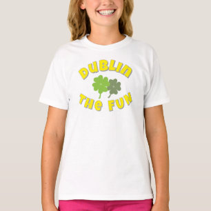 Camiseta Dublin a Diversão Gráfico do dia de São Patrício