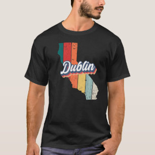 Camiseta Dublin City Retro Vintage Hometown Califórnia
