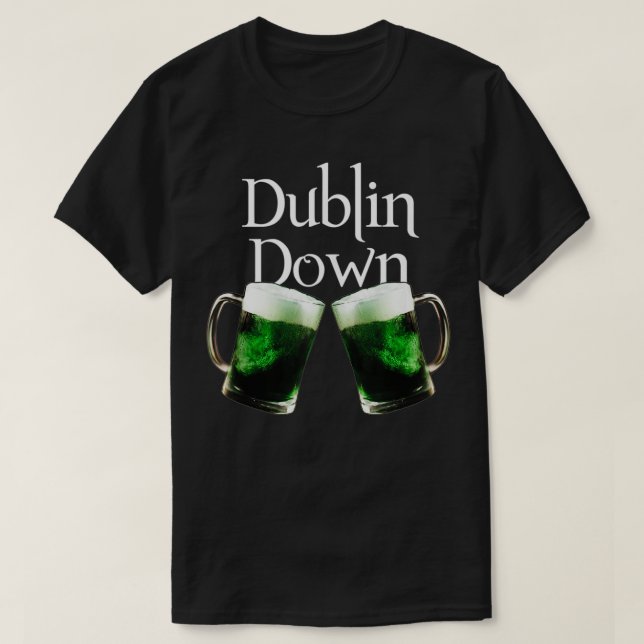 Camiseta Dublin Down Green Beer Rua (Frente do Design)