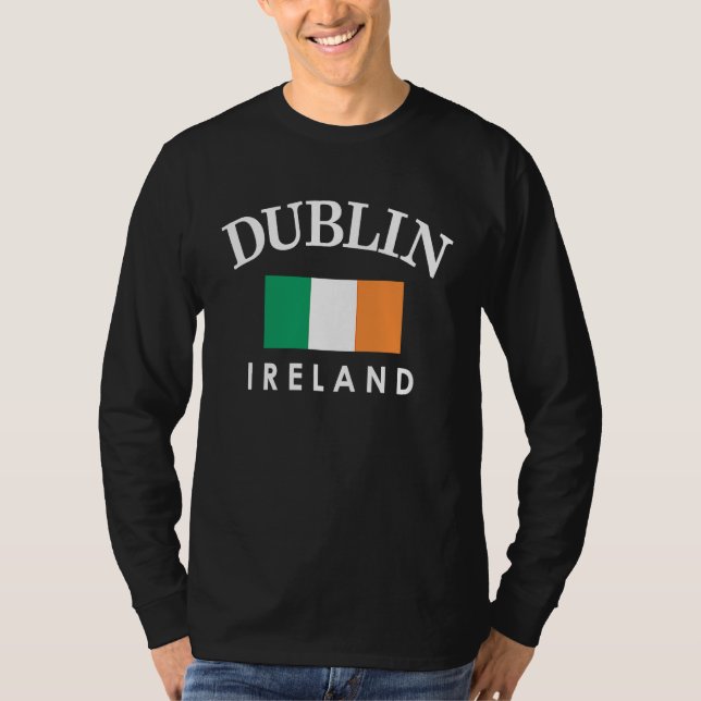 Camiseta Dublin Ireland Flag  St Patrick's Day (Frente)