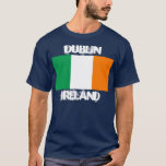 Camiseta Dublin, Irlanda com pavilhão irlandês<br><div class="desc">Dublin,  Irlanda com pavilhão irlandês</div>