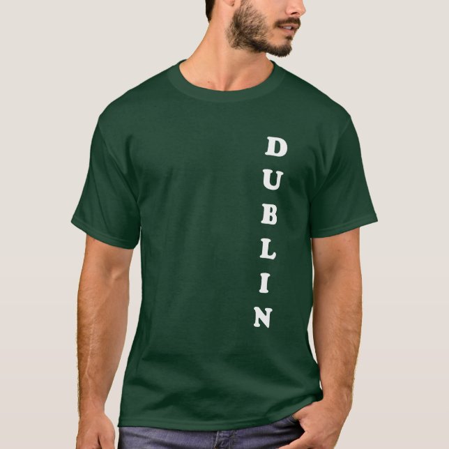 Camiseta Dublin Irlanda, eu amo Dublin (Frente)