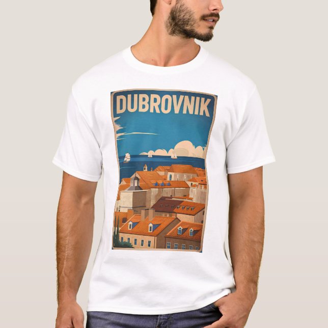 Camiseta Dubrovnik vintage (Frente)