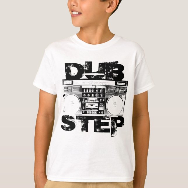 Camiseta Dubstep Boombox preto (Frente)