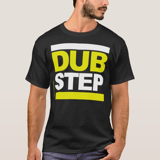 Camiseta Dubstep branco/amarelo (Frente)