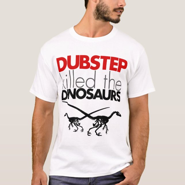 Camiseta Dubstep matou os dinossauros 3 (Frente)