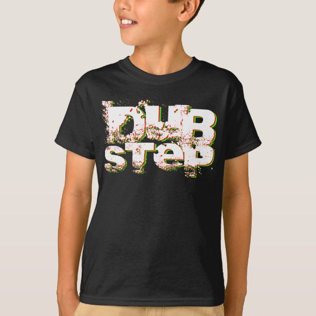 Camiseta Dubstep vermelho e verde (Frente)