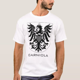 Camiseta Ducado da Carníola Arte Heráldica Monocromática